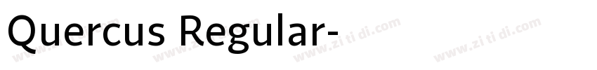 Quercus Regular字体转换
